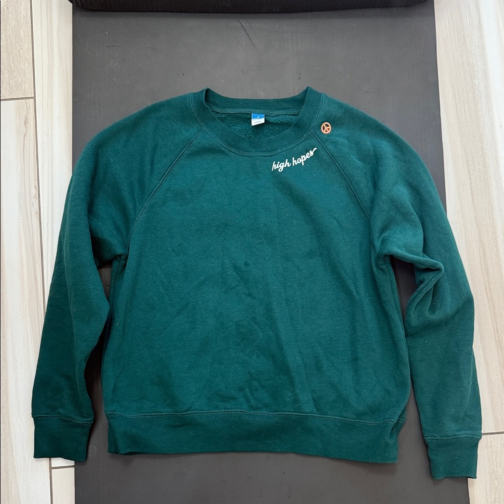 Old Navy Teal 'High Hopes' Sweatshirt